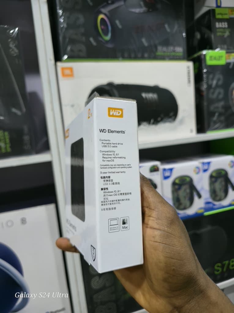 2TB WD ELEMENT EXTERNAL HARD HDD